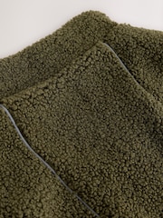 Khaki Green Borg Dog Coat - Image 11 of 11