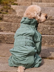Mineral Green 4-Leg Waterproof Dog Coat - Image 5 of 10