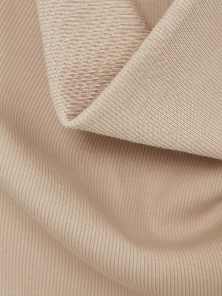 Reiss Camel Lyra Ribbed Cowl-Neck Vest - Image 6 of 6