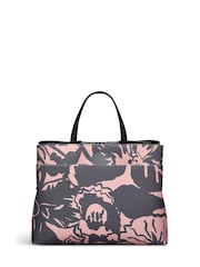 Radley Medium Southwell Gardens Floral Print Zip Top Grab Black Bag - Imagen 3 de 5