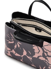 Radley Medium Southwell Gardens Floral Print Zip Top Grab Black Bag - Imagen 5 de 5
