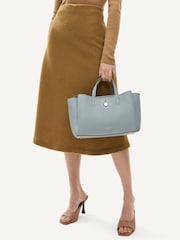 Radley London Medium Grey Bathurst Mews Zip Top Grab Bag - Image 1 of 6