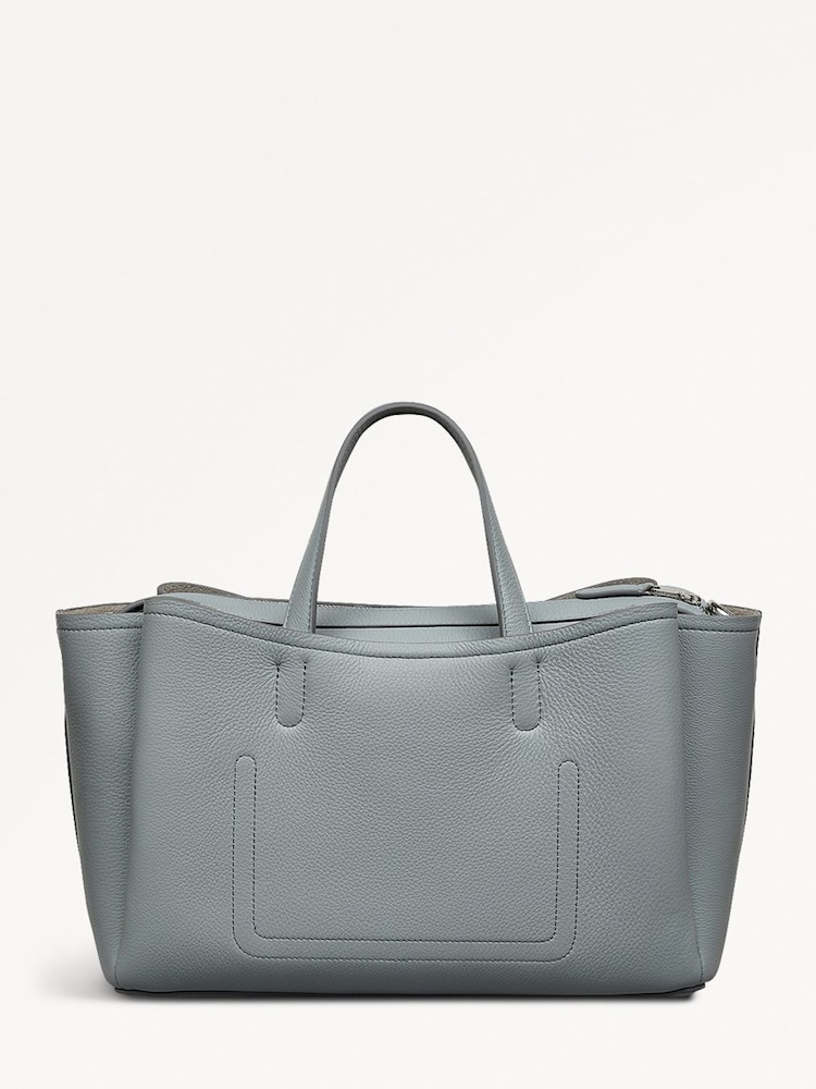Radley London Medium Grey Bathurst Mews Zip Top Grab Bag - Image 2 of 6