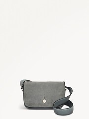 Radley London Medium Grey Bathurst Mews Suede Flapover Cross-Body Bag - Image 2 of 5