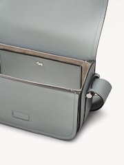 Radley London Medium Grey Bathurst Mews Suede Flapover Cross-Body Bag - Image 4 of 5