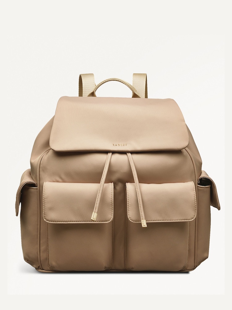 Radley Medium Guildford Grove Flapover Nude Backpack - Imagen 1 de 5