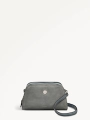 Radley London Grey Small Bathurst Mews Suede Ziptop Crossbody Bag - Image 2 of 5