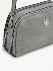 Radley London Grey Small Bathurst Mews Suede Ziptop Crossbody Bag - Image 5 of 5