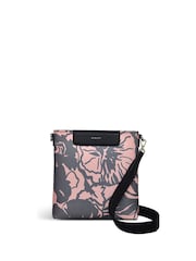 Radley Small Southwell Gardens Floral Print Zip Top Cross-Body Black Bag - Image 1 of 5