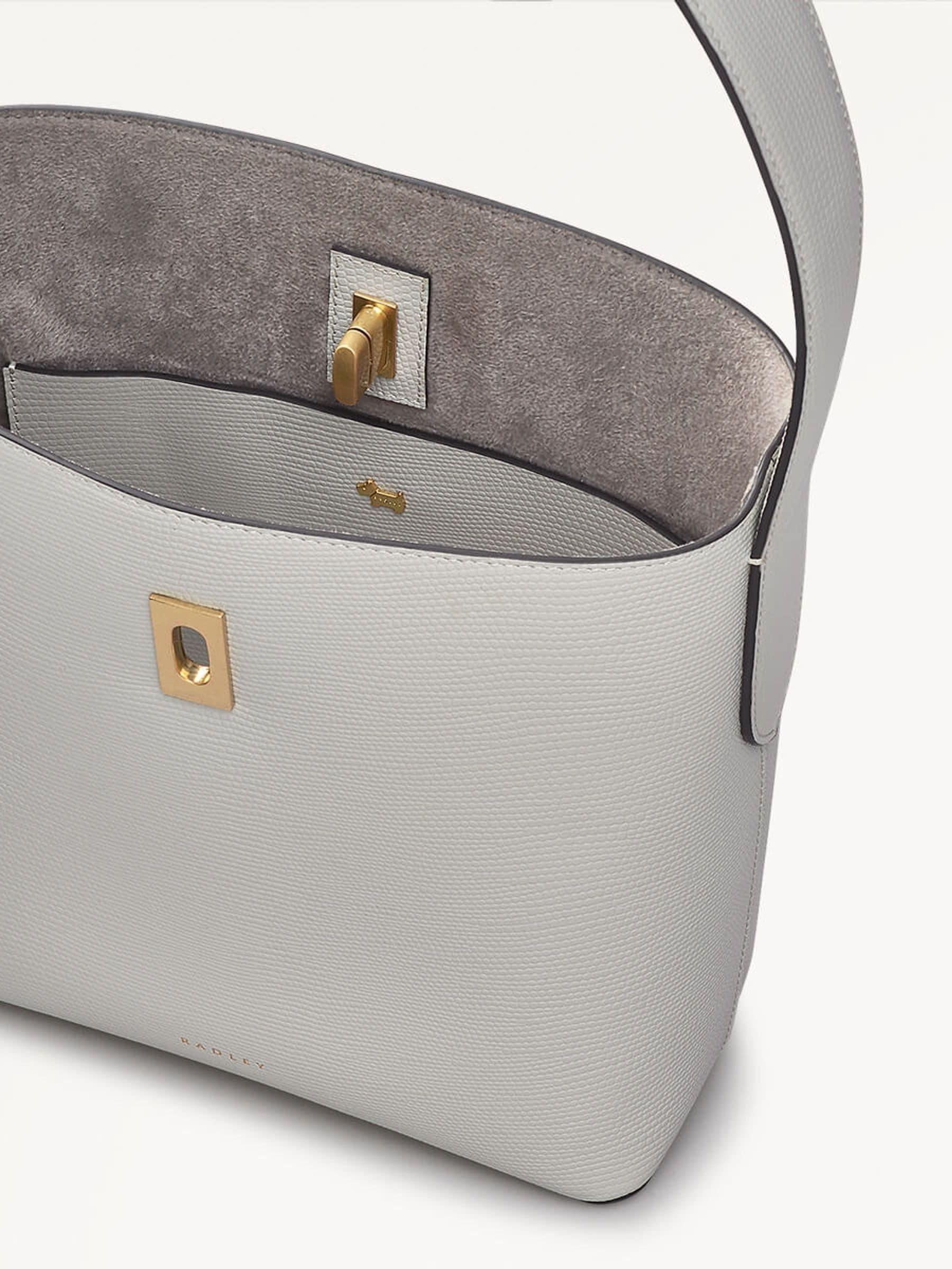 Buy Radley Medium Grey Threadneedle Street Faux Fur Lizard Open