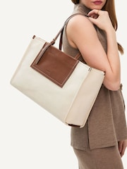 Radley Large Natural the Burlington Canvas Zip Top Tote Bag - Image 2 of 6