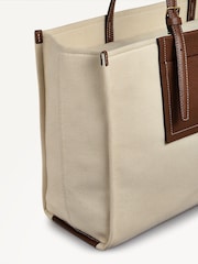 Radley Large Natural the Burlington Canvas Zip Top Tote Bag - Image 6 of 6