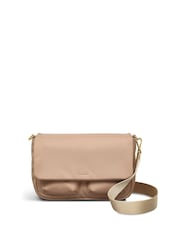 Radley Medium Guildford Grove Flapover Nude Cross-Body Bag - Image 1 of 5