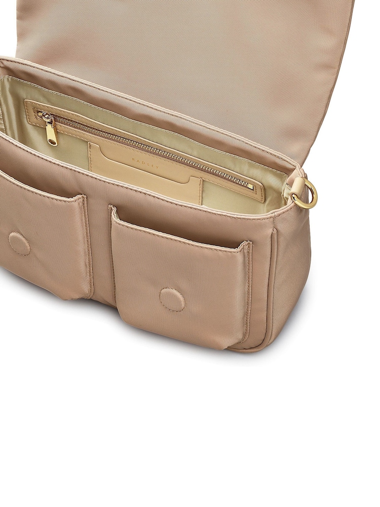 Radley Medium Guildford Grove Flapover Nude Cross-Body Bag - Image 5 of 5