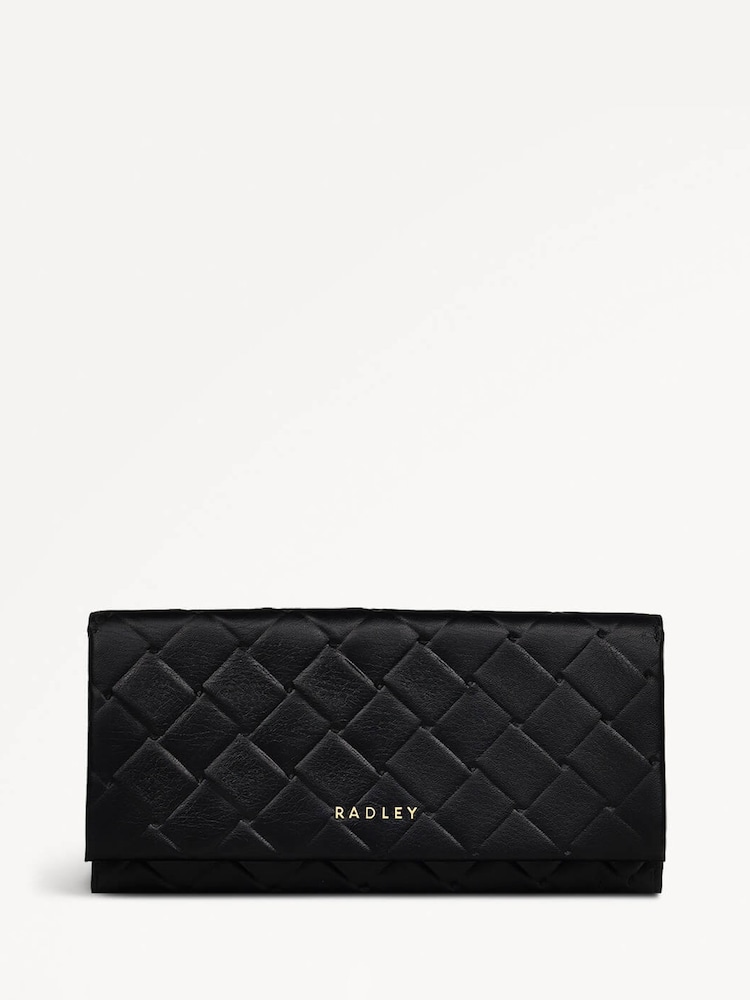 Radley Large Weaver Lane Flapover Matinee Black Purse - Image 1 of 4