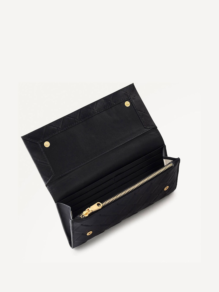 Radley Large Weaver Lane Flapover Matinee Black Purse - Image 4 of 4