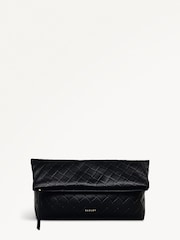 Radley London Medium Weaver Lane Flapover Black Clutch Bag - Image 1 of 5