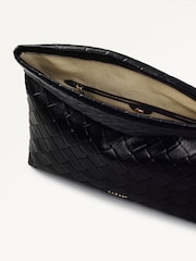 Radley London Medium Weaver Lane Flapover Black Clutch Bag - Image 4 of 5