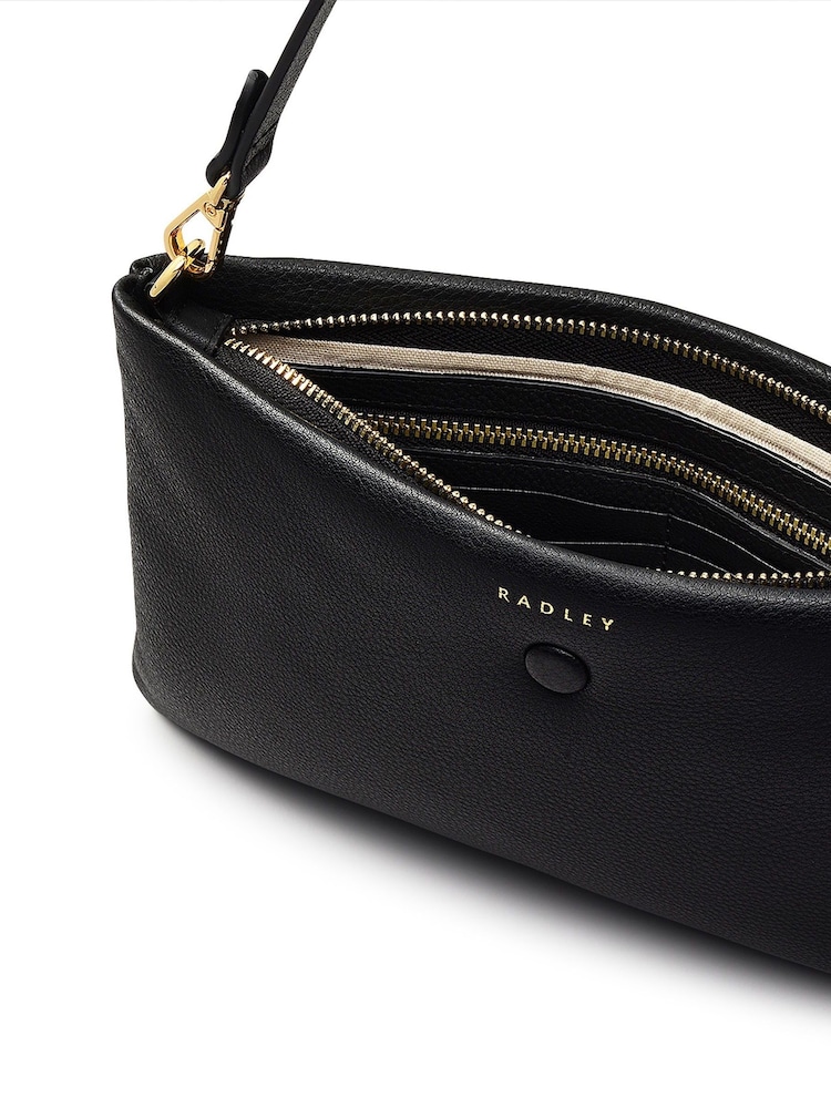 Radley Large Mallow Street Zip Top Wristlet Black Bag - Imagen 4 de 4