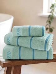 U.S. Polo Assn. Pure Cotton Satin Stripe Towel - Изображение 1 из 3