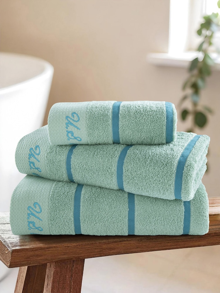 U.S. Polo Assn. Pure Cotton Satin Stripe Towel - Изображение 1 из 3 U.S. Polo Assn. Pure Cotton Satin Stripe Towel - Изображение 1 из 3