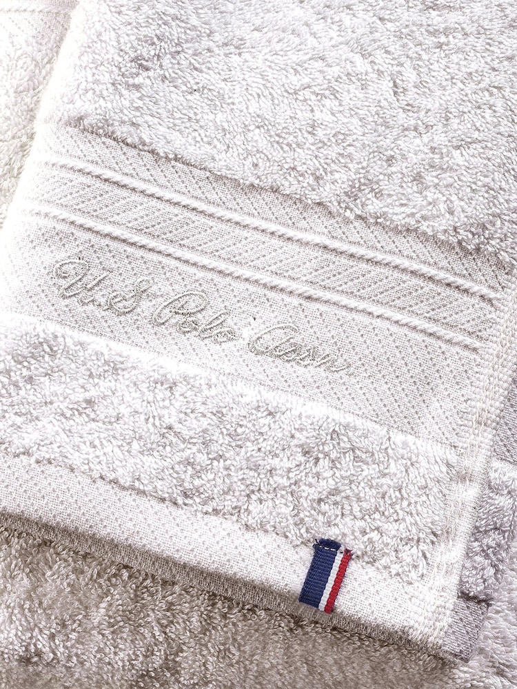 U.S. Polo Assn. Vapor Blue Supersoft Pure Cotton Towel - Image 2 of 4