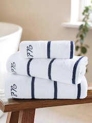 U.S. Polo Assn. Pure Cotton Satin Stripe Towel - Image 1 of 3