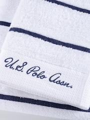 U.S. Polo Assn. Pure Cotton Satin Stripe Towel - Image 2 of 3