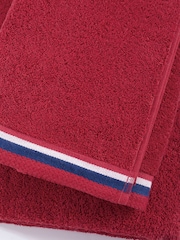 U.S. Polo Assn. Haute Red Pure Cotton Brand Stripe Towel - Image 2 of 3