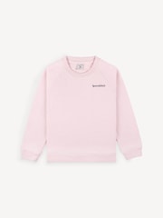 Sporty & Rich Pink Kids Eat More Veggies Sweattop - Image 1 of 5