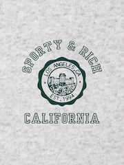 Sporty & Rich Grey Kids California Emblem Crewneck Sweatshirt - Image 4 of 4