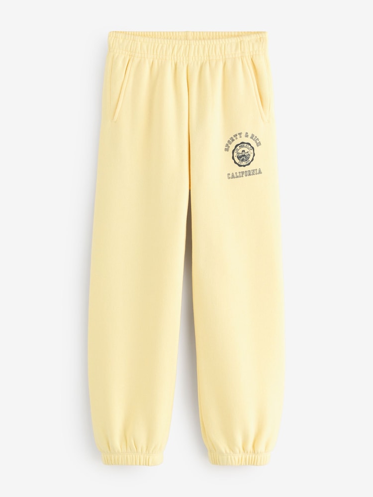 Sporty & Rich Yellow California Emblem Sweatpants - Image 1 of 6