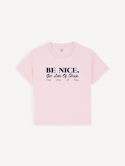 وردي - Sporty & Rich Kids Be Nice T-Shirt - صورة 1 من 4
