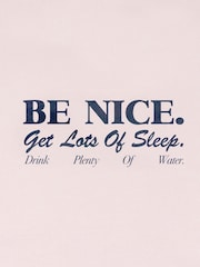 وردي - Sporty & Rich Kids Be Nice T-Shirt - صورة 3 من 4