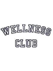 Sporty & Rich White Wellness Club Flocked Ringer T-Shirt - Image 3 of 3