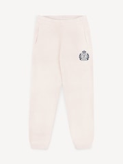 Sporty & Rich Cream Kids H&W Crest Sweatpants - Image 1 of 4