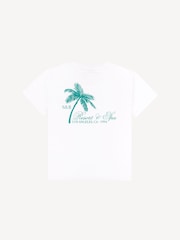 Sporty & Rich White Kids Palms T-Shirt - Image 2 of 4