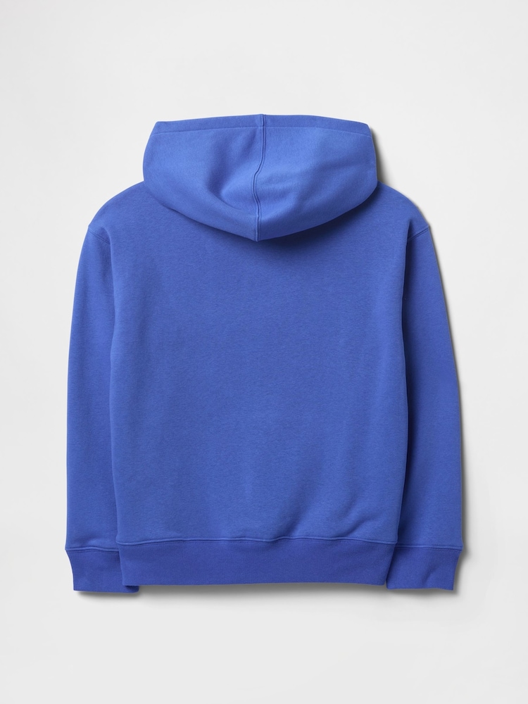 Gap Blue Pullover Vintage Logo Hoodie (4-13yrs) - Image 2 of 3 Gap Blue Pullover Vintage Logo Hoodie (4-13yrs) - Image 2 of 3