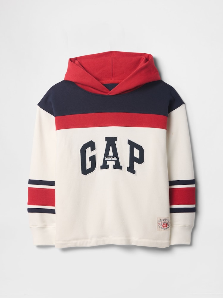 Gap Vintage Soft francoski frotir z izrazitim barvnim vzorcem Logo kapucar; jopa/pulover s kapuco (4-13let) - Slika 5 iz 5
