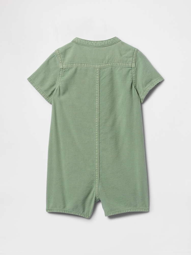 Gap Green Pocket Romper (Newborn-24mths) - Image 2 of 2