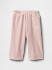 Gap Pink Vintage Soft Pull On Wide-Leg Joggers (Newborn-24mths) - Image 1 of 2