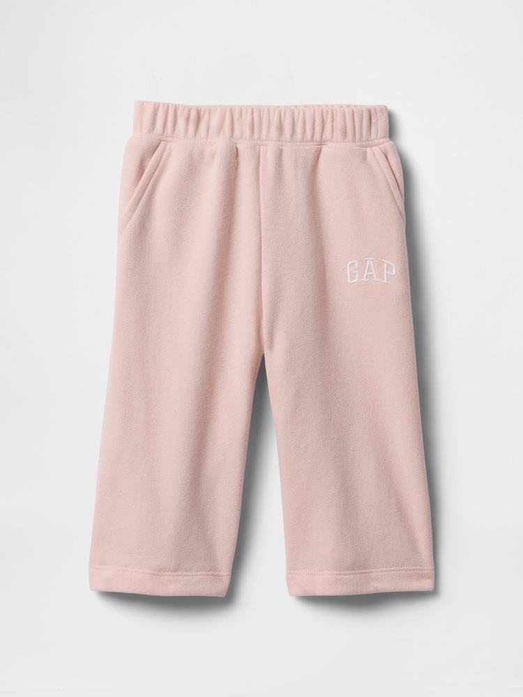 Gap Pink Vintage Soft Pull On Wide-Leg Joggers (Newborn-24mths) - Image 1 of 2