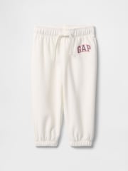 Blanco - Pantalones de chándal suaves de estilo vintage con logo de Gap (recién nacido-24 meses) - Imagen 1 de 2