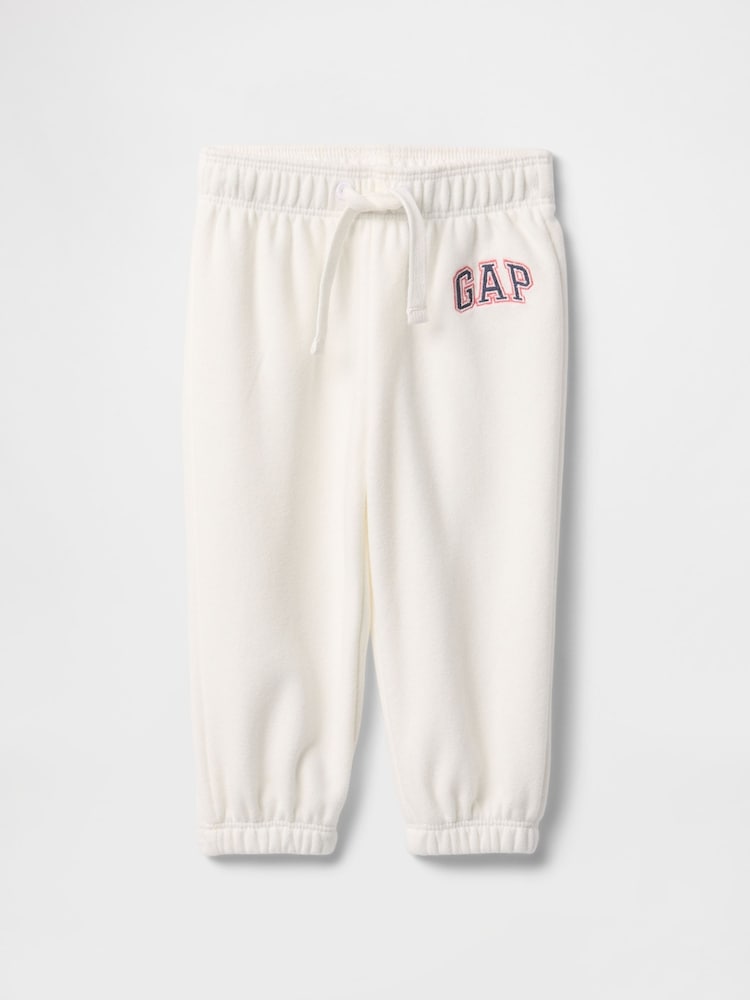 Blanco - Pantalones de chándal suaves de estilo vintage con logo de Gap (recién nacido-24 meses) - Imagen 1 de 2