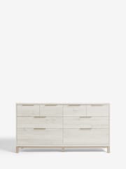 White Bronx Oak Effect 8 Drawer Chest of Drawers - Image 1 of 5