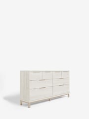 White Bronx Oak Effect 8 Drawer Chest of Drawers - Image 2 of 5