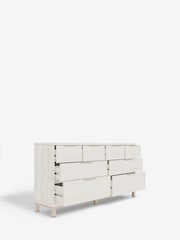 White Bronx Oak Effect 8 Drawer Chest of Drawers - Image 3 of 5