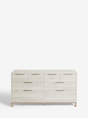 White Bronx Oak Effect 8 Drawer Chest of Drawers - Image 4 of 5