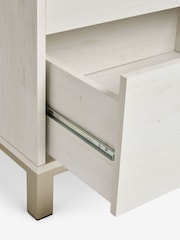 White Bronx Oak Effect Triple, 4 Drawers Wardrobe - Image 5 of 5