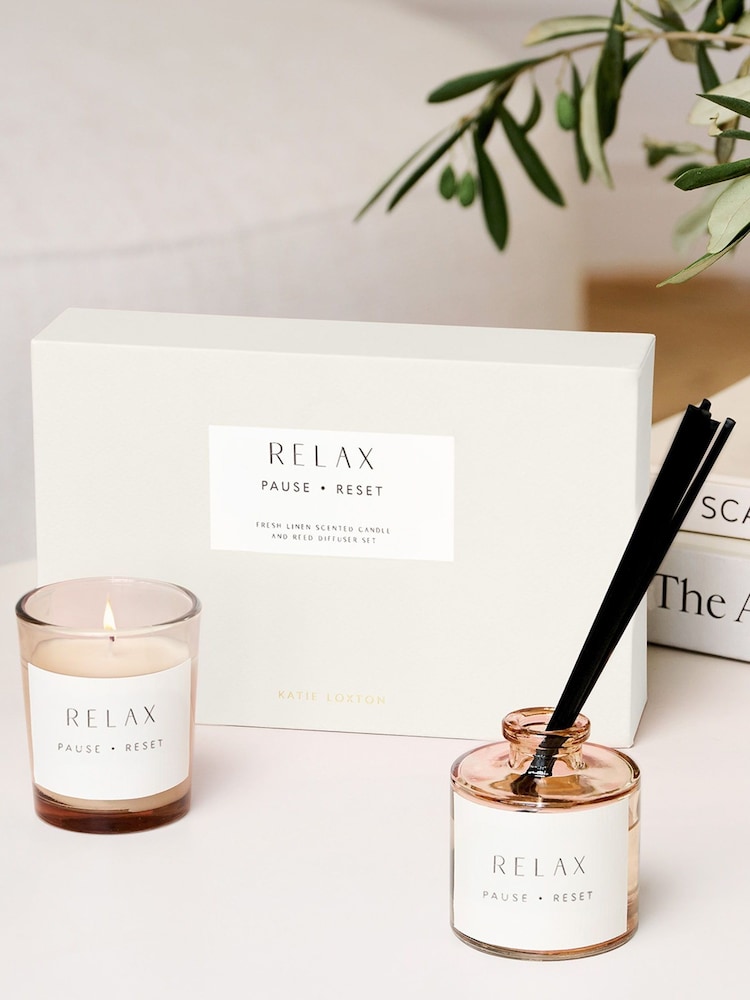 Katie Loxton Relax Mini Votive Reed Diffuser Gift Set - Image 2 of 4